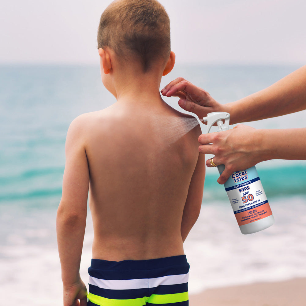 Coral Isles 16-oz Bottle KIDS SPF 50 Refillable Spray-on Sunscreen Mist