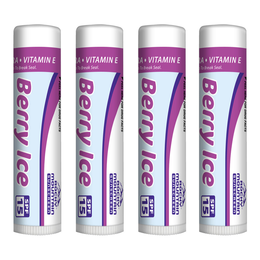 "NEW" 4-Pack Berry Ice SPF 15 Lip Balm
