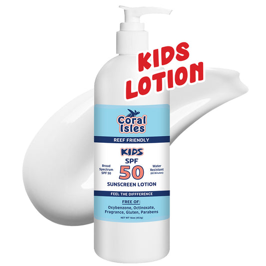 16-oz Coral Isles SPF 50 KIDS Sunscreen Lotion with Pump