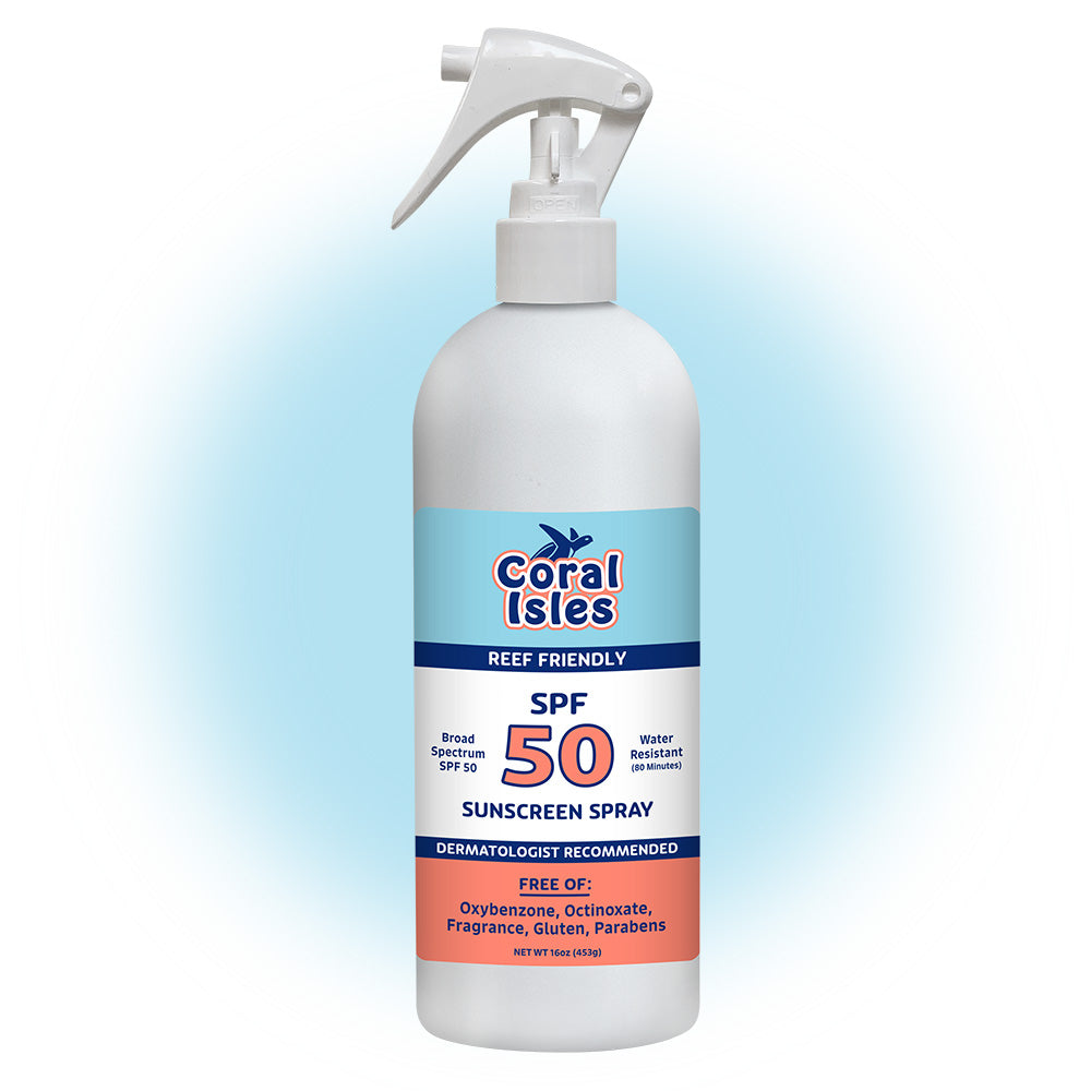 Coral Isles 16-oz Bottle SPF 50 Refillable Spray-on Sunscreen Mist
