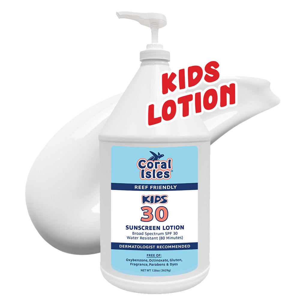 KIDS Bulk Gallon SPF 30 Sunscreen Lotion with Pump
