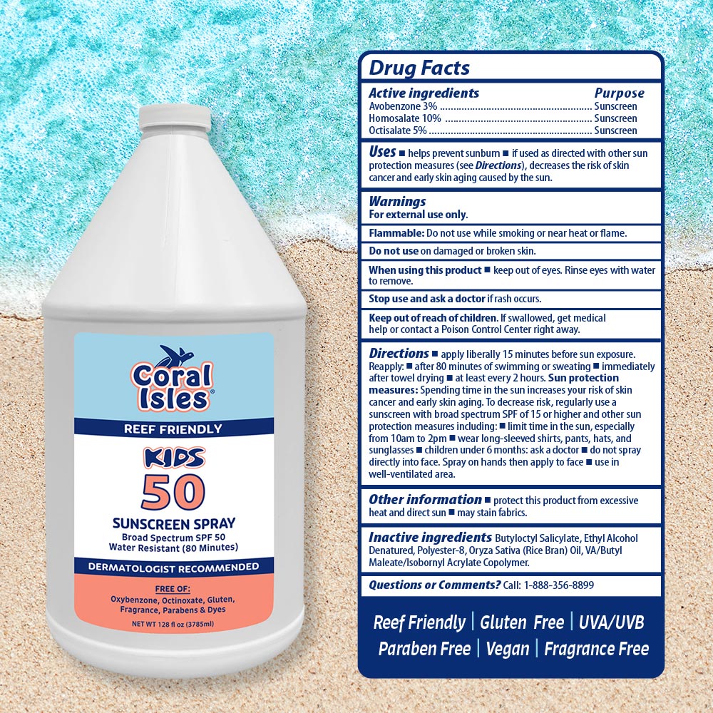 CI Gallon KIDS SPF 50 SPRAY Sunscreen Refill