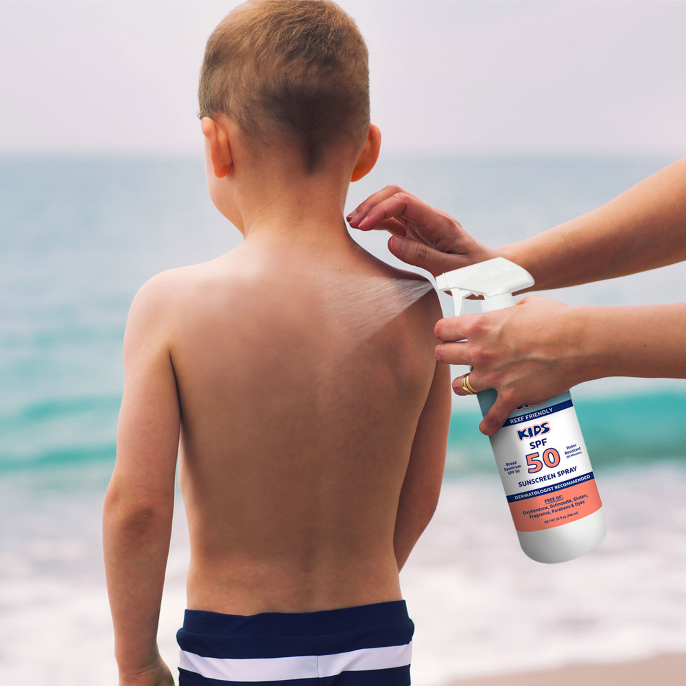 KIDS Quart SPF 50 Bulk Refillable Liquid Spray Sunscreen Mist