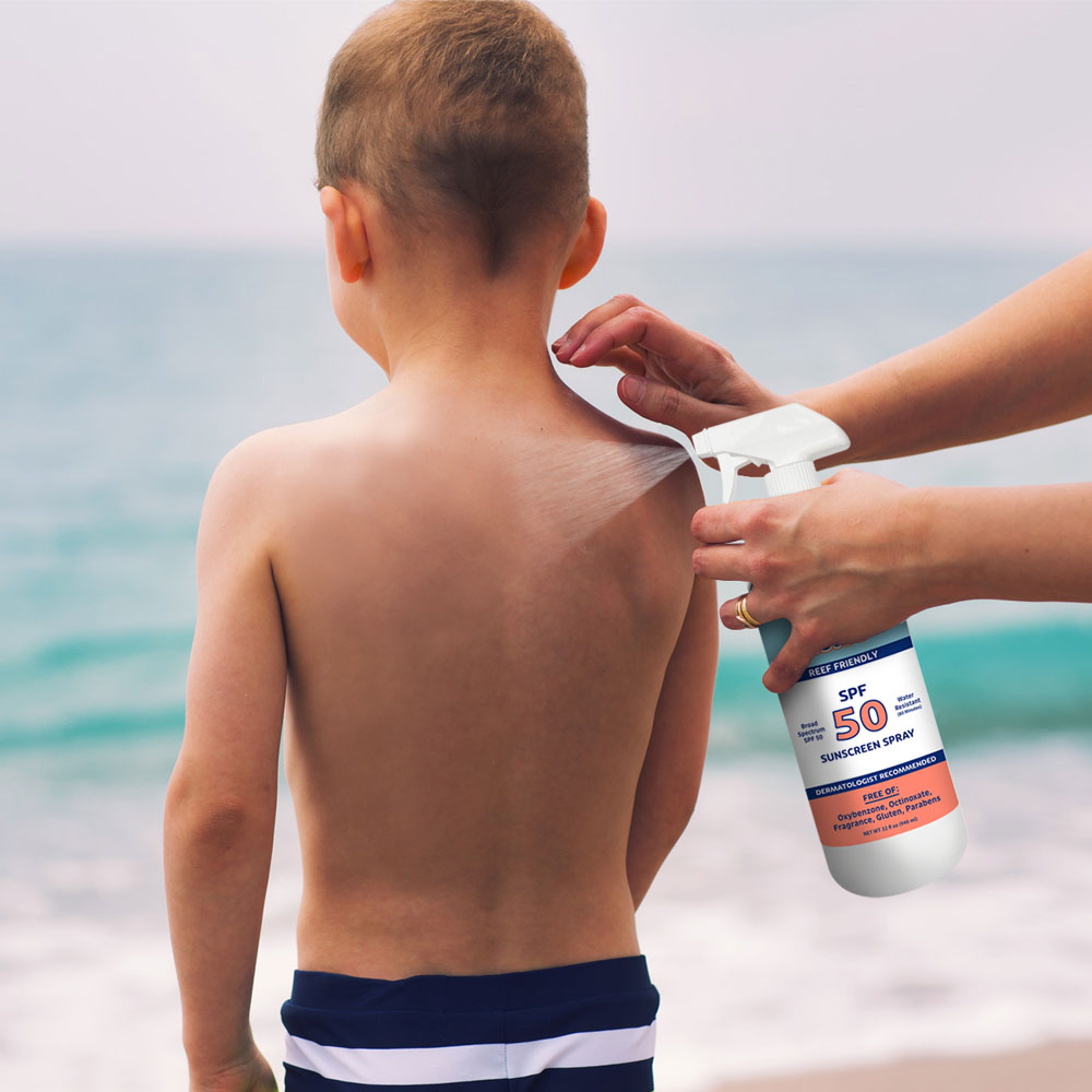 Quart SPF 50 Bulk Refillable Liquid Spray Sunscreen Mist