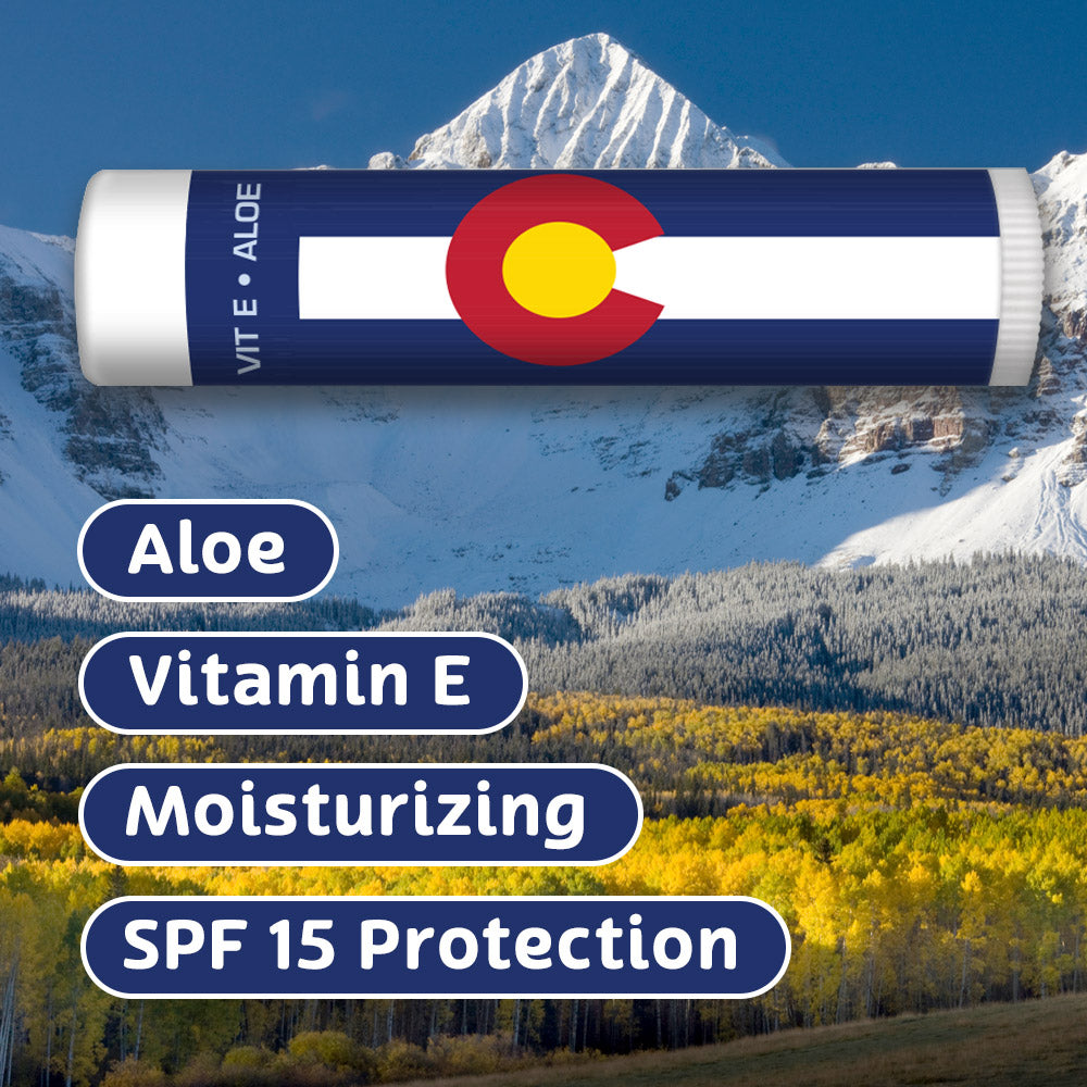 Colorado Flag SPF 15 Lip Balm (Vanilla Bean)