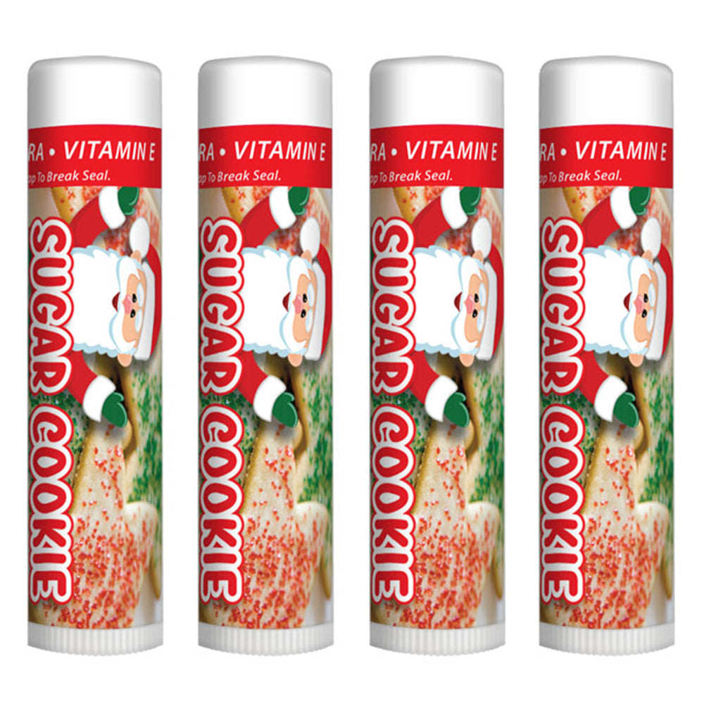 4-Pack Sugar Cookie SPF 15 Holiday Lip Balm Lip Balm rmsunscreen
