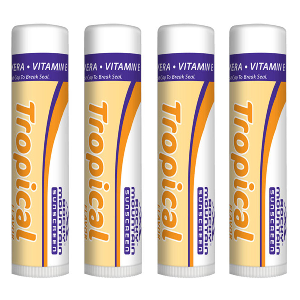 4-Pack Tropical Lip Balm SPF 15 | Rocky Mountain Sunscreen