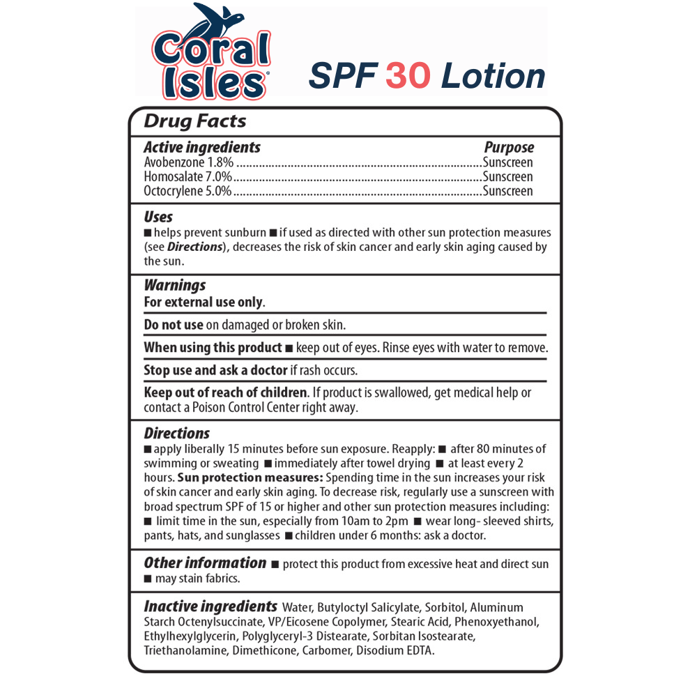 2-oz Coral Isles SPF 30 Sunscreen Lotion Sunscreen Coral Isles Sunscreen