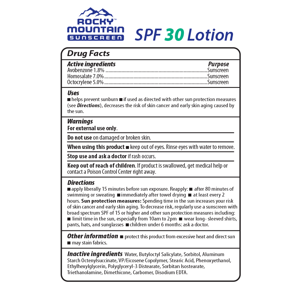 1-oz SPF 30 Sunscreen Lotion Sunscreen Rocky Mountain Sunscreen