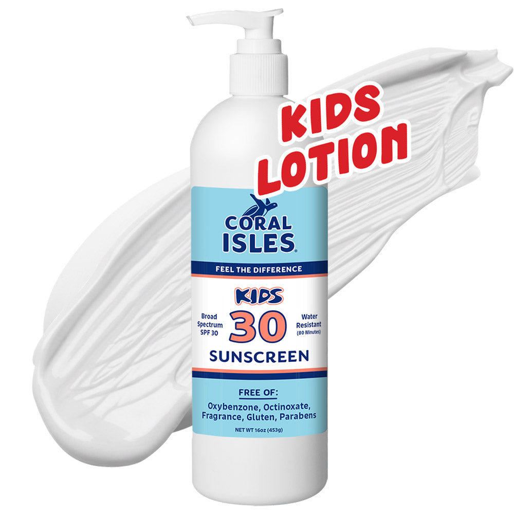 16-oz Coral Isles SPF 30 KIDS Sunscreen Lotion with Pump