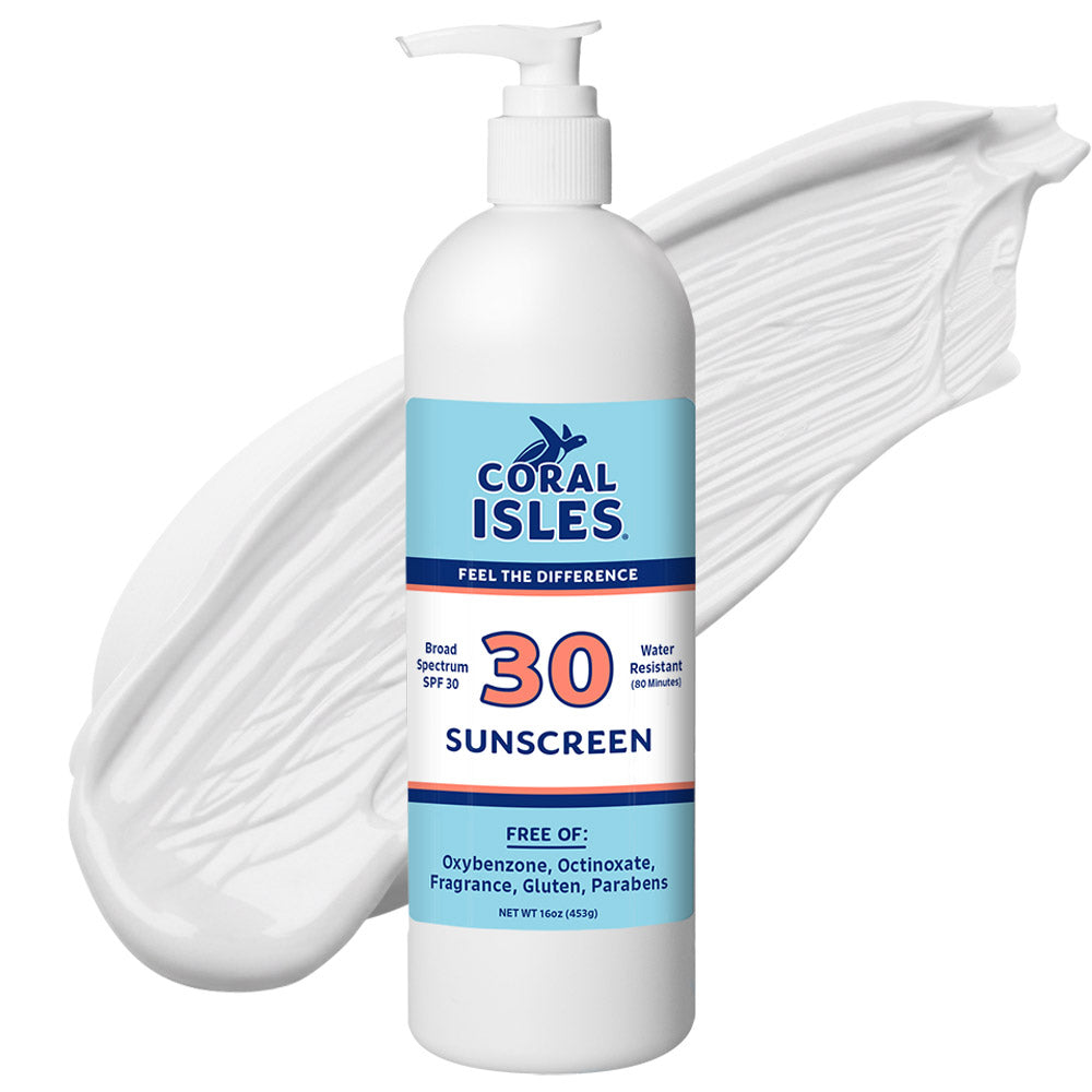 16-oz Coral Isles SPF 30 Sunscreen Lotion with Pump