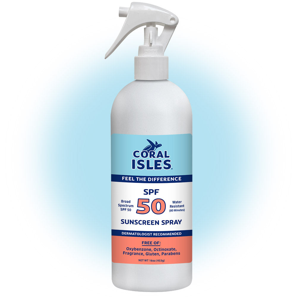 Coral Isles 16-oz Bottle SPF 50 Refillable Spray-on Sunscreen Mist