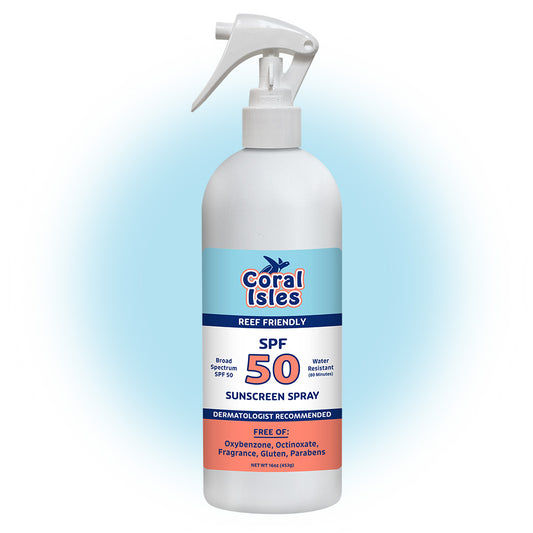 Coral Isles 16-oz Bottle SPF 50 Refillable Spray-on Sunscreen Mist