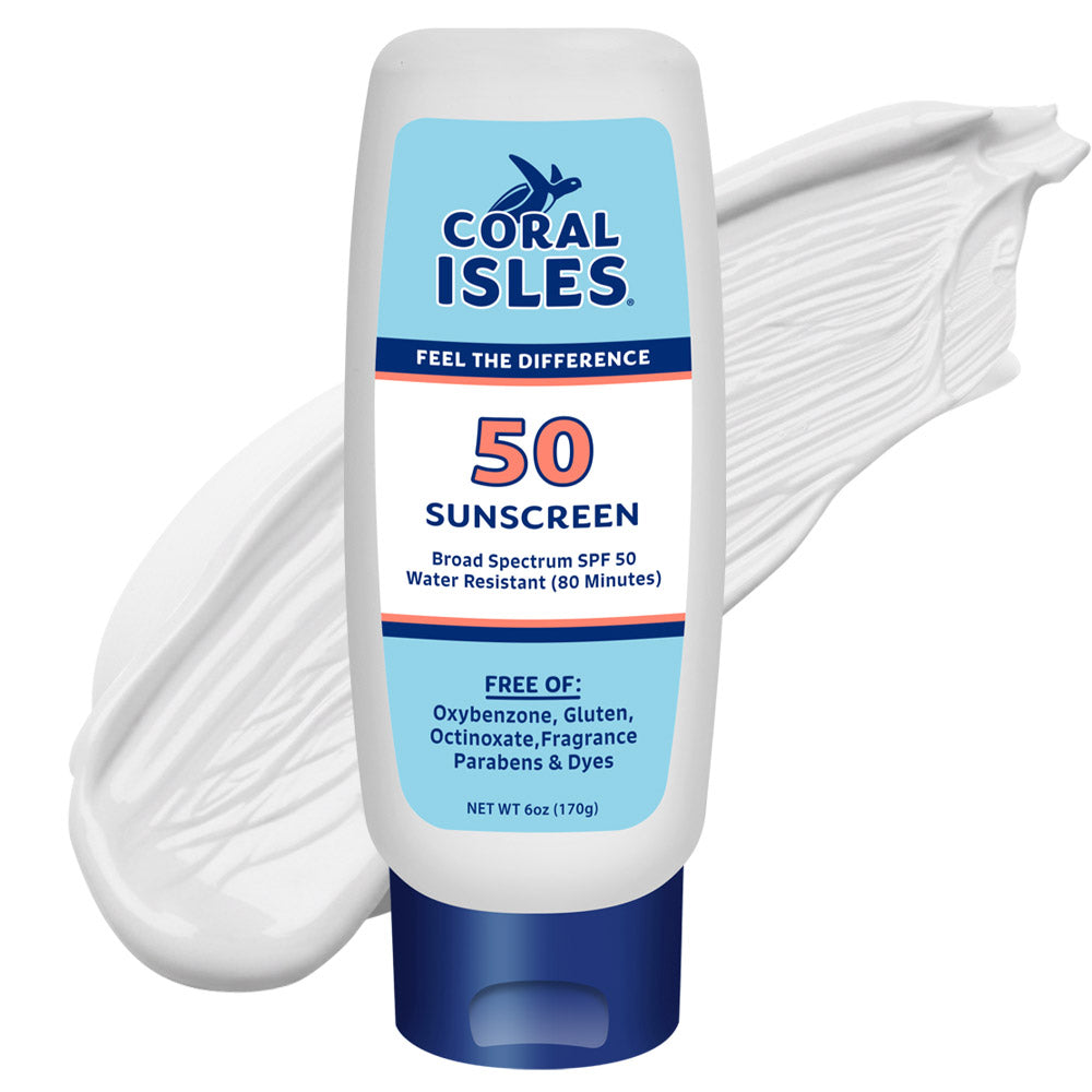 6-oz  Coral Isles SPF 50 Sunscreen Lotion