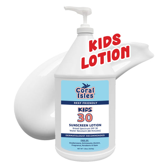 Gallon Coral Isles SPF 30 KIDS Sunscreen Lotion with Pump