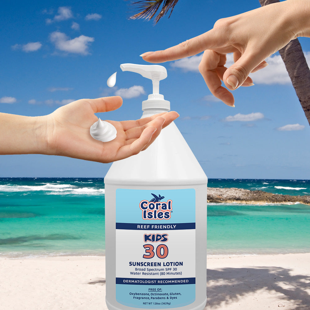 KIDS Bulk Gallon SPF 30 Sunscreen Lotion with Pump