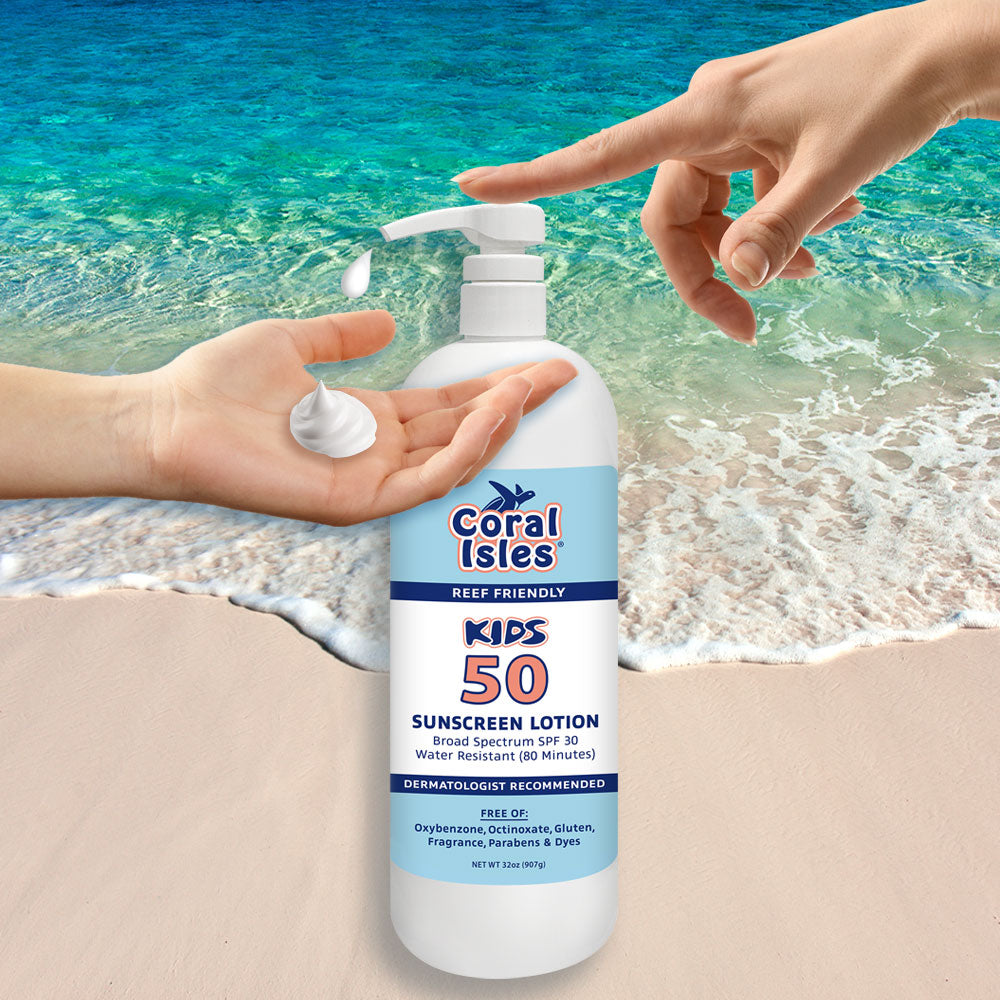 SPF 50 Bulk Quart Sunscreen Lotion | 32 oz | Comes With Pump – Rocky ...
