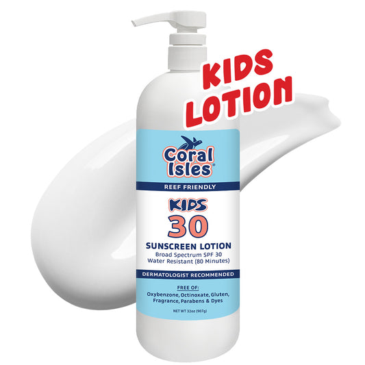 32-oz Coral Isles SPF 30 KIDS Sunscreen Lotion with Pump (Quart)