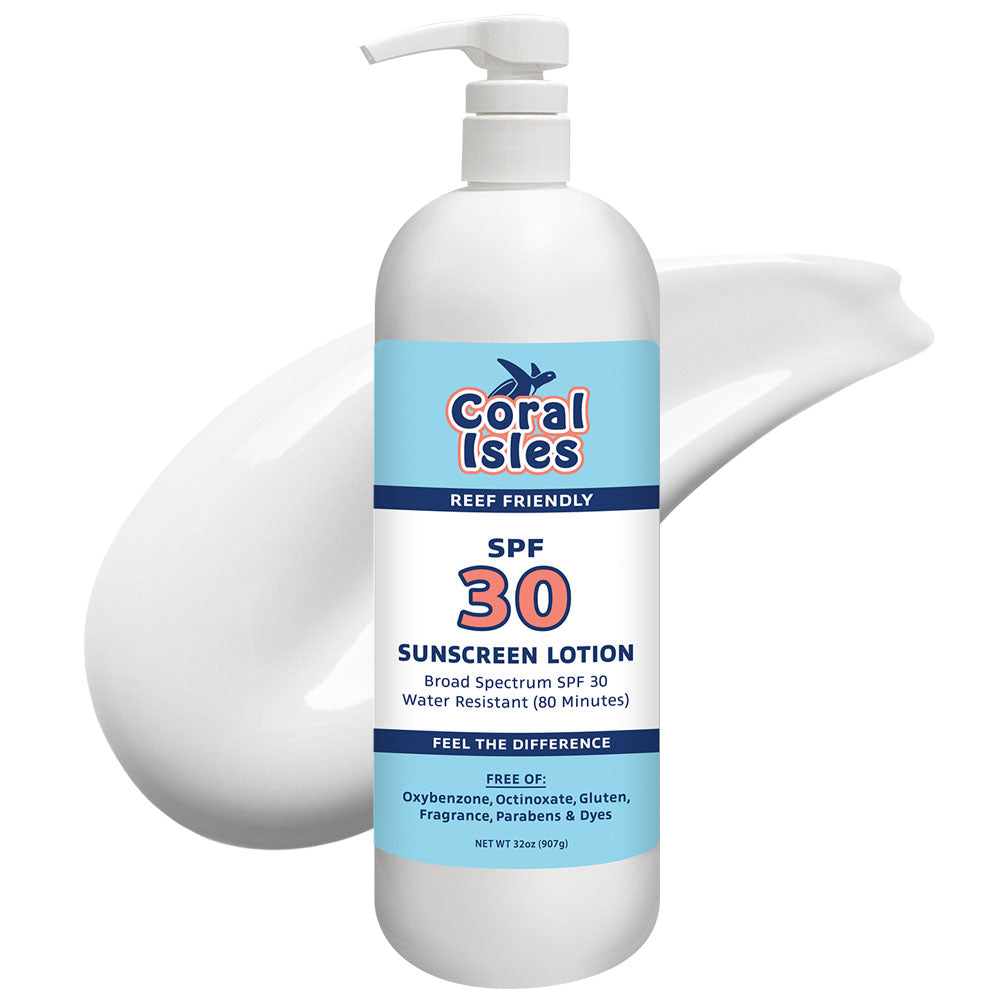 32-oz Coral Isles SPF 30 Sunscreen Lotion with Pump (Quart)