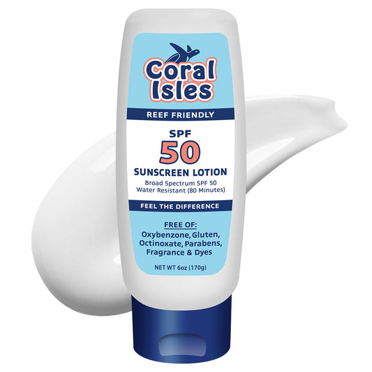 6-oz  Coral Isles SPF 50 Sunscreen Lotion