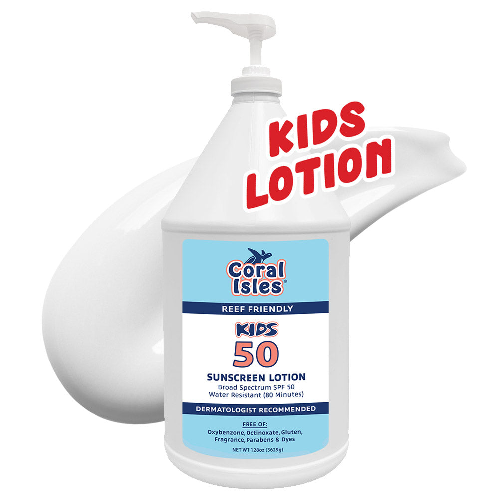 KIDS Bulk Gallon SPF 50 Sunscreen Lotion with Pump