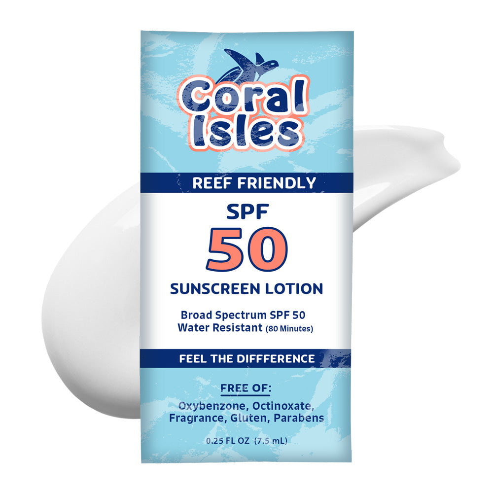 .25-oz Coral Isles SPF 50 Sunscreen Lotion Trial Size Packet