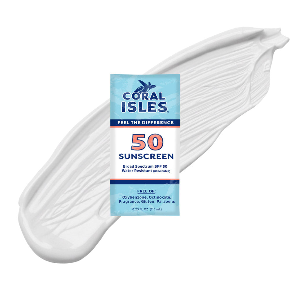 .25-oz Coral Isles SPF 50 Sunscreen Lotion Trial Size Packet