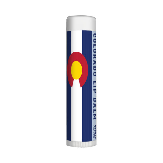 Colorado Flag Lip Balm SPF 15 Vanilla Lip Balm Lip Balm Rocky Mountain Sunscreen