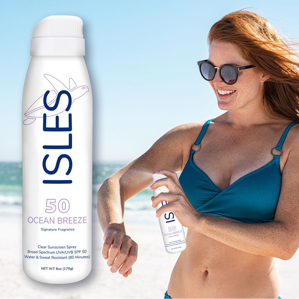 6-oz Ocean Breeze Scented SPF 50 (3-pack) Continuous Spray Sunscreen