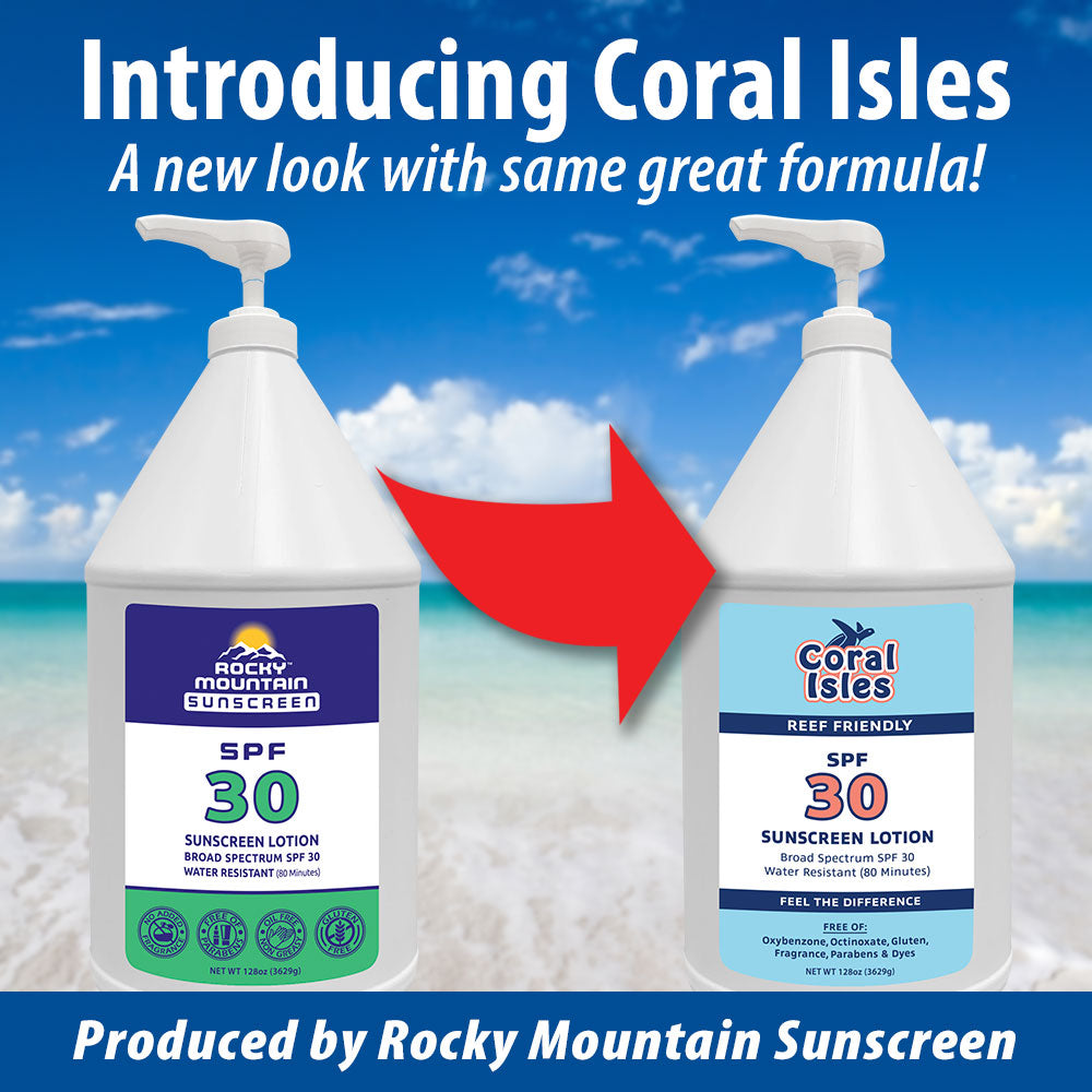SPF 30 Bulk Gallon Sunscreen Lotion | 128 oz | Comes with Pump – Rocky ...