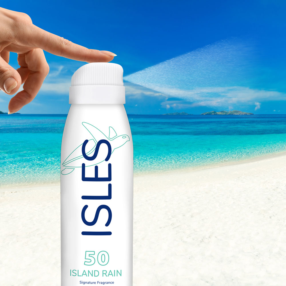 Isnd Sunscreen Isles Island Rain Scented SPF 50 6-oz Non-Aerosol Can | Hawaii 104 Reef ...