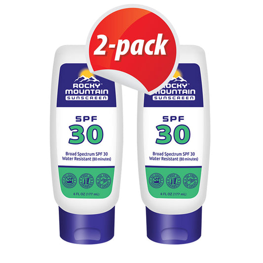 2-Pack 6-oz SPF 30 Sunscreen Lotion Sunscreen Rocky Mountain Sunscreen   