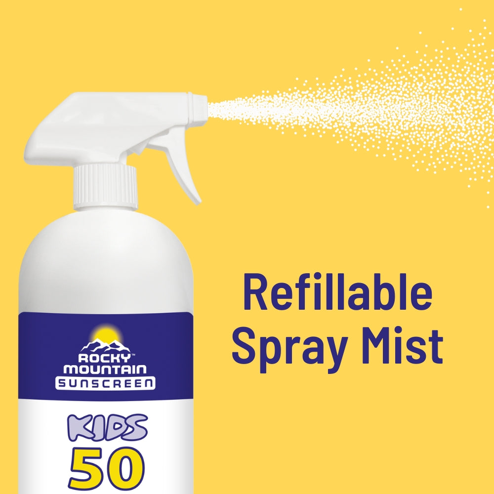 Spray KIDS Quart SPF 50 Bulk Refillable Liquid Spray Sunscreen Mist